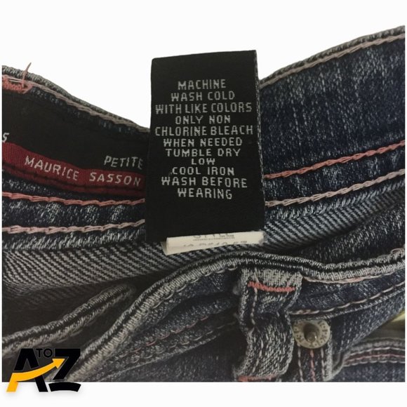 Kikit Womens Pants Size 4 Petite Blue Straight Leg Jeans Pockets - Picture 9 of 11